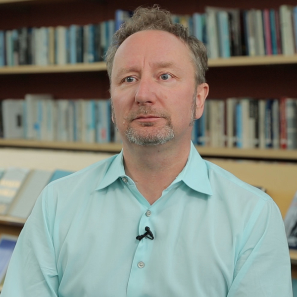 Video still of Mark Blyth