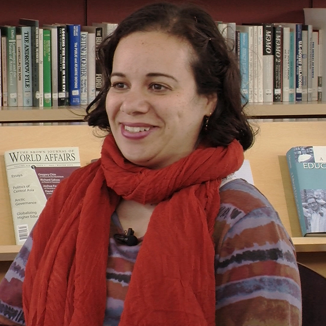 Video still of Sherine Hamdy