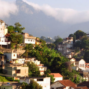 Houses built on a hillside