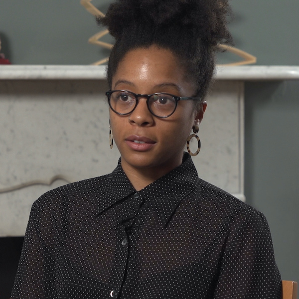 Video still of Kristen Maye